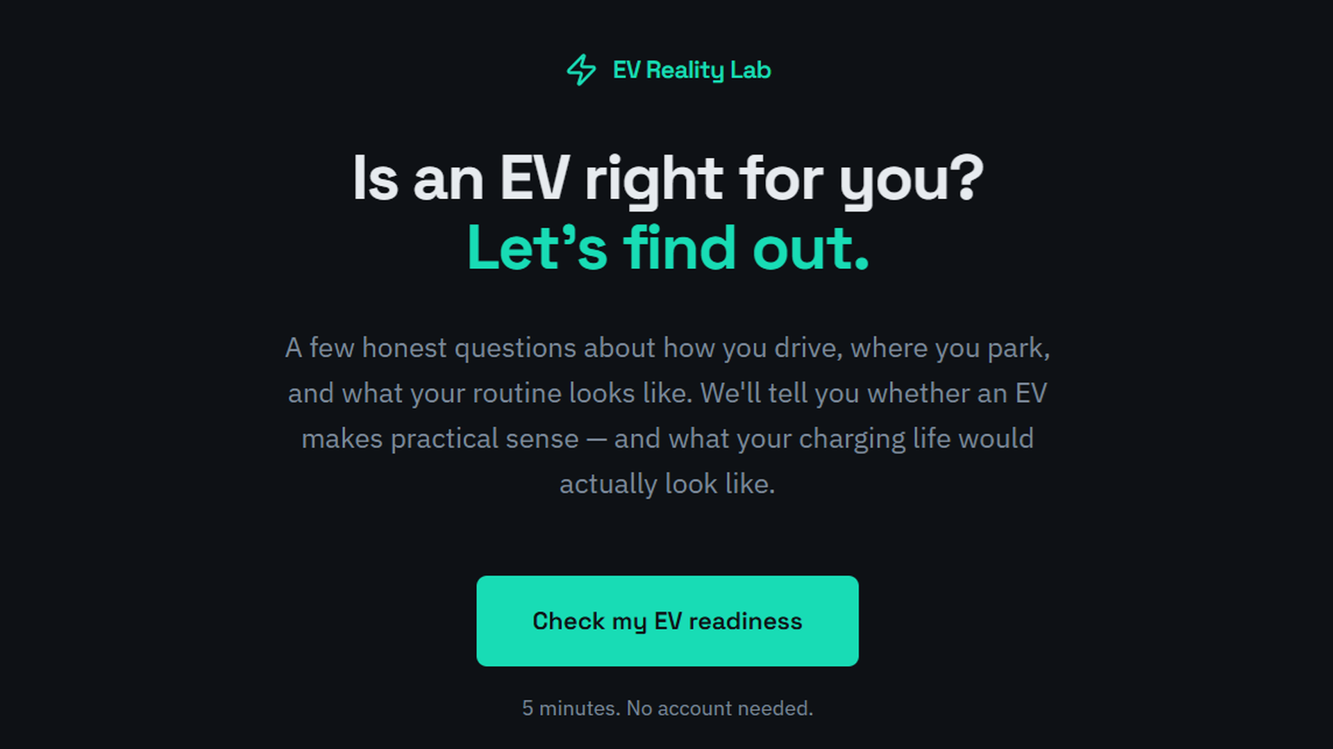Úvod testu vhodnosti elektromobilu EV Reality Lab